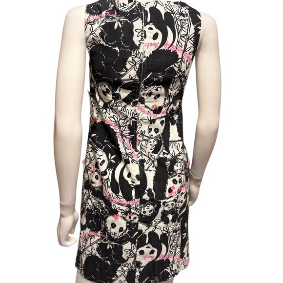 NWT Lilly Pulitzer WWF Pandamonium Panda Shift Dress Holy Grail - size 0 - Picture 6 of 7